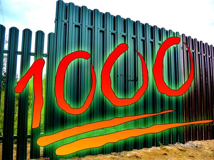Установлен 1000 забор на территории Ленинградской области.