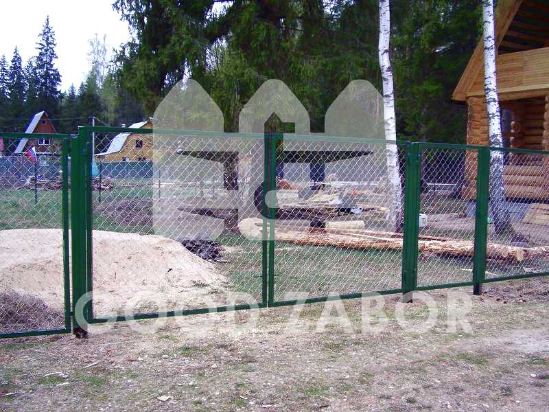Калитки из сетки рабицы