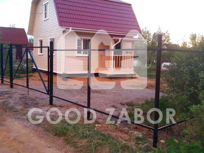 Каркас для забора из профнастила