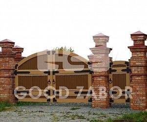 Деревянные распашные ворота